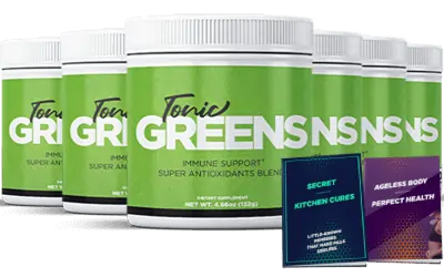 Three bottles of TonicGreens, 90-day supply